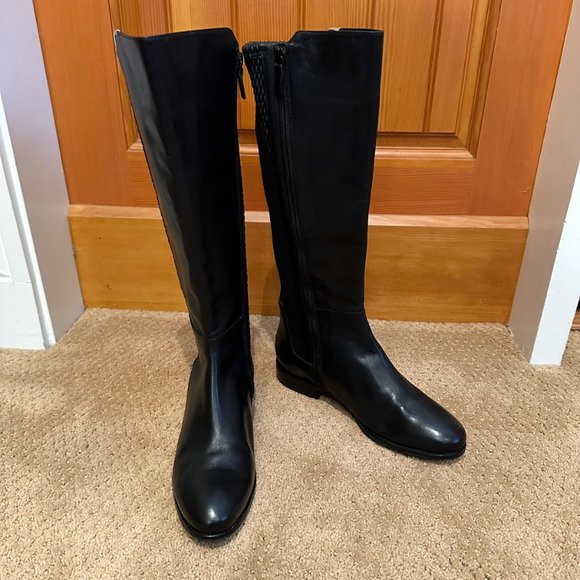 Cole Haan Elverton Knee High Black Leather Winter Boot, Size 9B - Picture 11 of 13